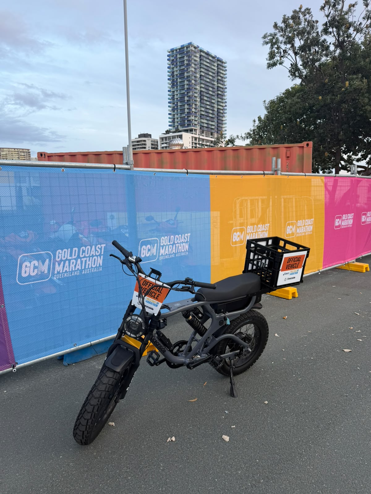 Oceanside Rogue XT official vehicle at the Gold Coast Marathon
